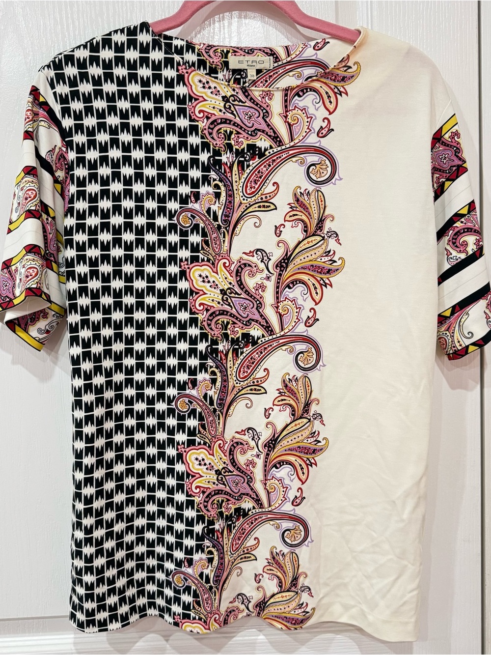 Etro Paisley Short Sleeve Top